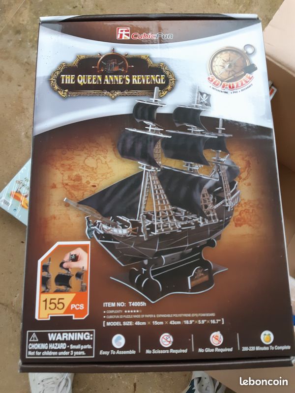 Puzzle 3D Bateau Pirate (image 1)
