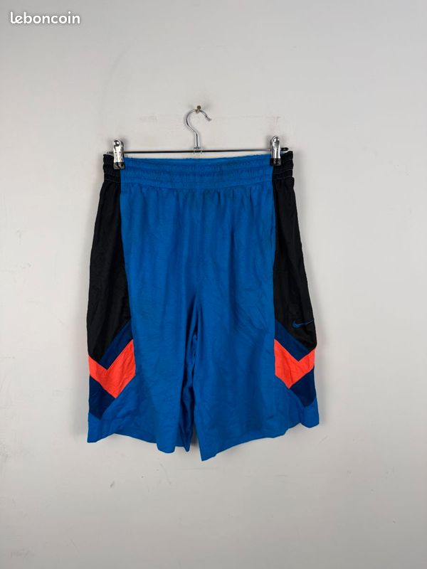 Short Nike Dri-FIT Homme Bleu, Noir & Orange Taille L | Très Bon État | GS995 (image 1)