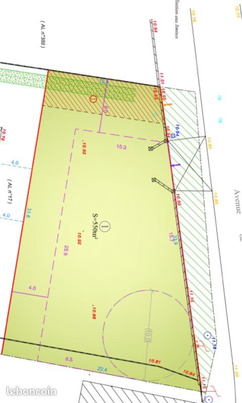 Terrain libre constructeur maison double · à Ambarès-Et-Lagrave · 95 000 €