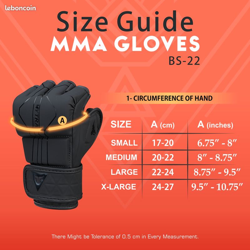Gants MMA Mytra Fusion - Paume Ouverte Ventilée - Pour Sparring Et Grappling