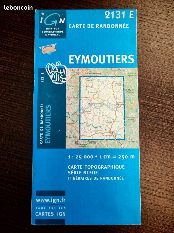 Carte IGN Bleue 2933 Ouest - Saint-Étienne (Loire) - Édition 1989, état Proche Du Neuf