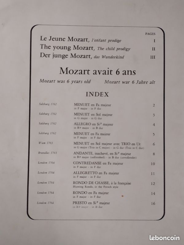 Partition piano Mozart avait 6 ans (image 3)