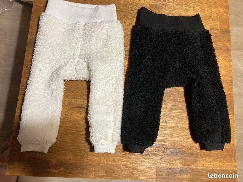 Lot de 2 leggings molletonnés bébé - 6 mois (image 6)