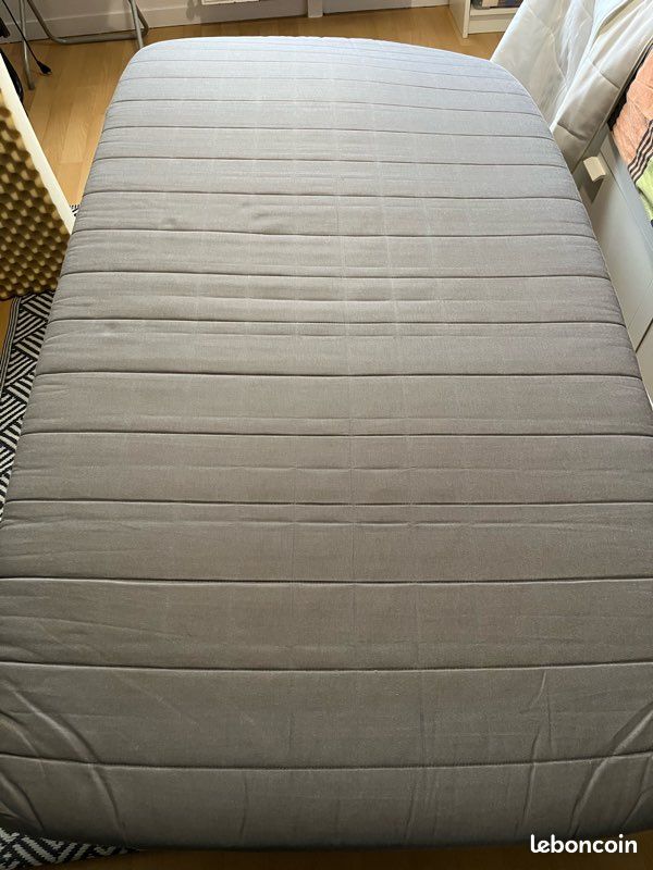 Matelas IKEA 90x200 1 personne Sultan gris (image 1)