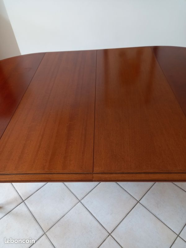 Table Grange en merisier diam. 118 avec rallonges (image 8)