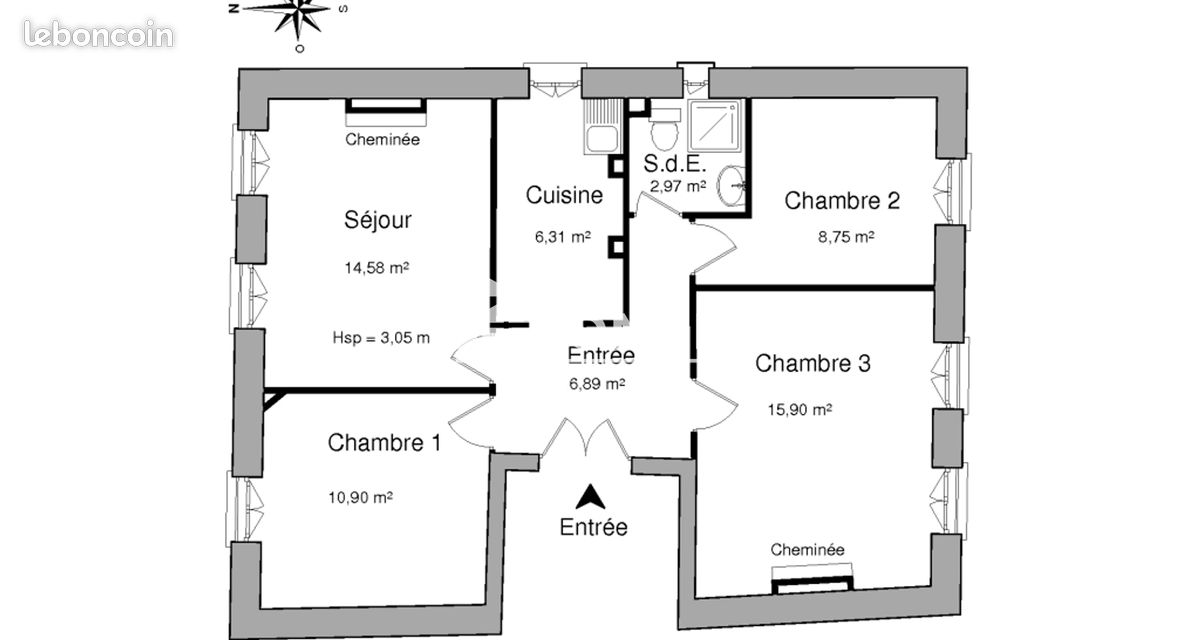 Appartement 4 pièces 66 m² · à Toulon · 66 m² · 714 €/mois