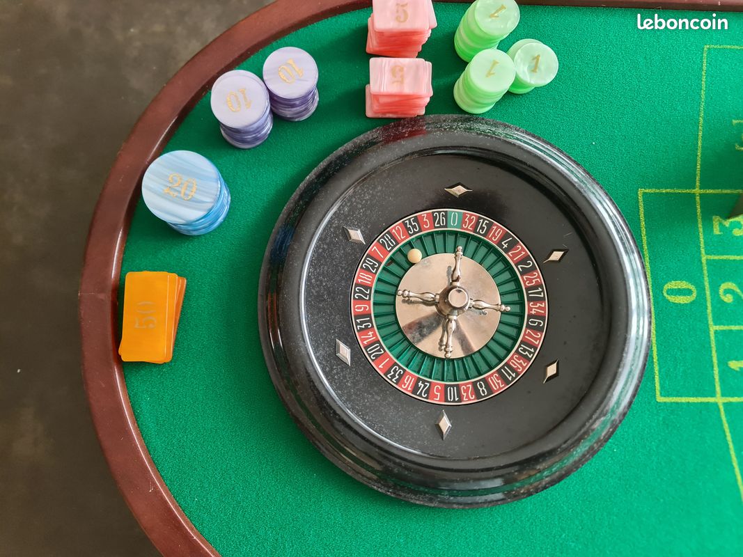 Jeu De Roulette Casino – 45 Cm – Plateau De Jeu – Occasion