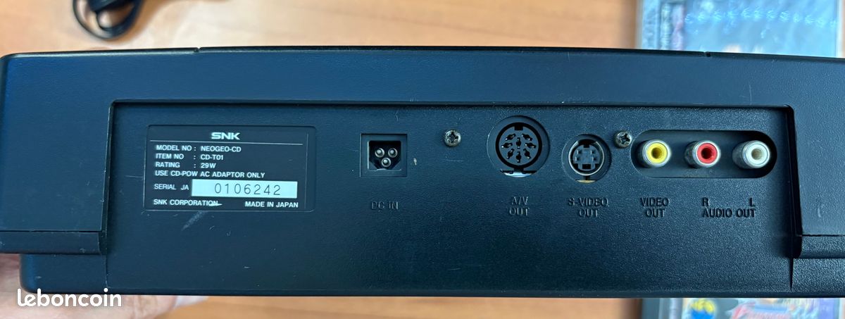 NeoGeo CD complete + 2 manettes + 4 jeux (image 5)