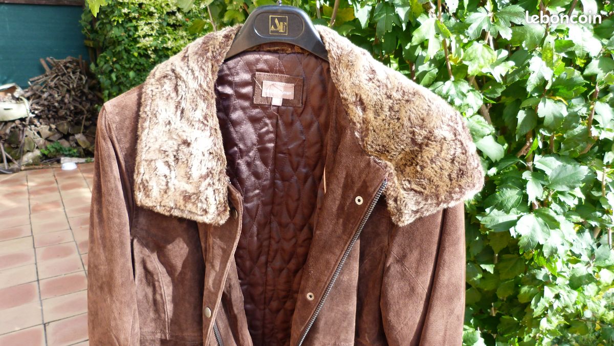 Manteau femme quasi neuf 100% croûte de porc (image 6)