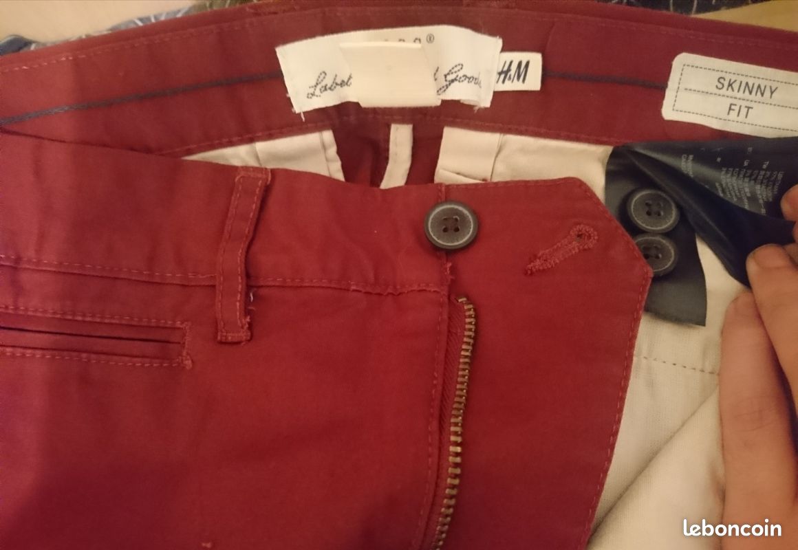 2 pantalons homme H&M (neufs) (image 2)