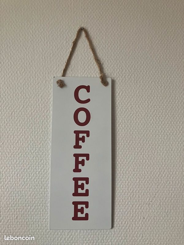 Plaque coffee métal (image 1)