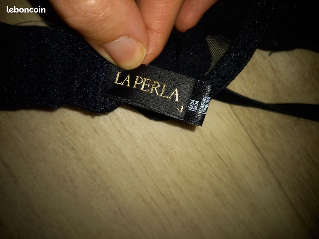 Soutien-gorge la perla noir en soie (image 2)