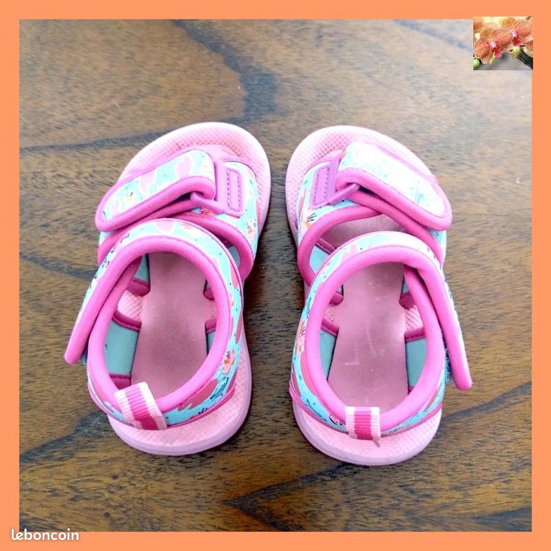 Sandales Bébé Fille Été Fleur - Chaussures Respirantes Confortables Et Antidérapantes Pour Piscine Et Plage