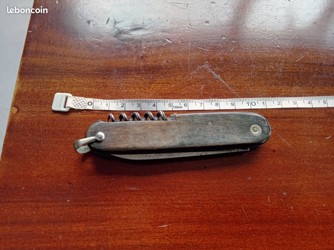 Couteau ancien pliant navette véritable begon origine thiernoise (image 6)