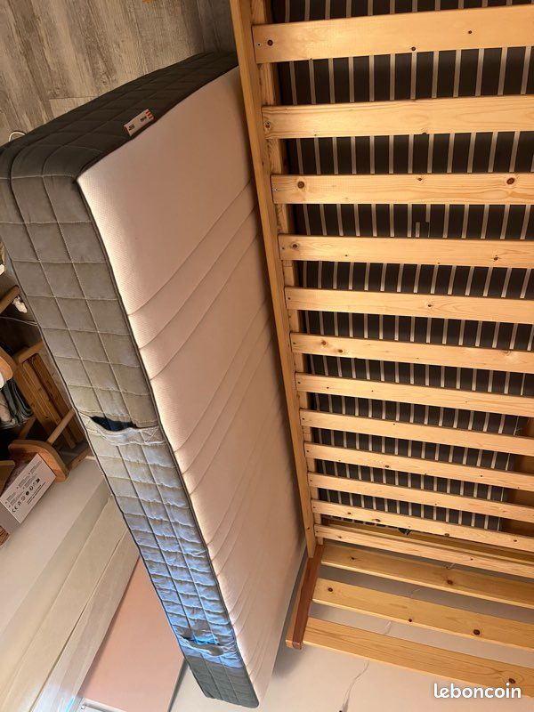 Lit 90x200 avec tiroir et matelas (image 5)