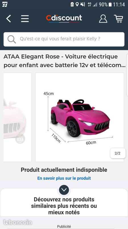 Voiture électrique fille (image 1)