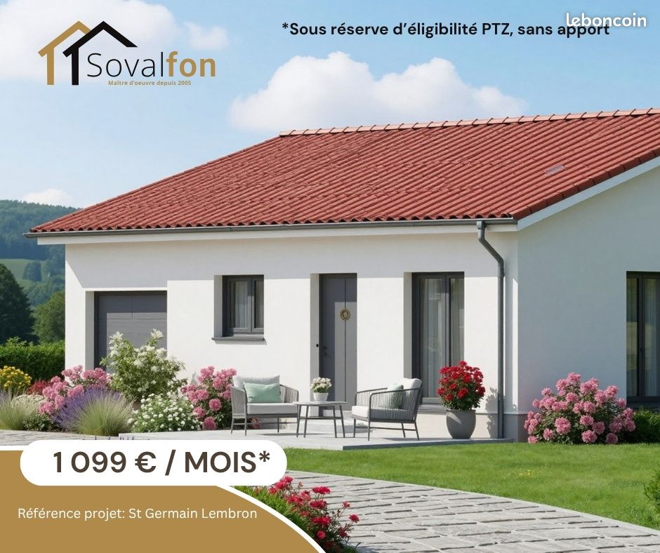 Maison 4 pièces 82 m² · à Saint-Germain-Lembron · 82 m² · 227 936 €