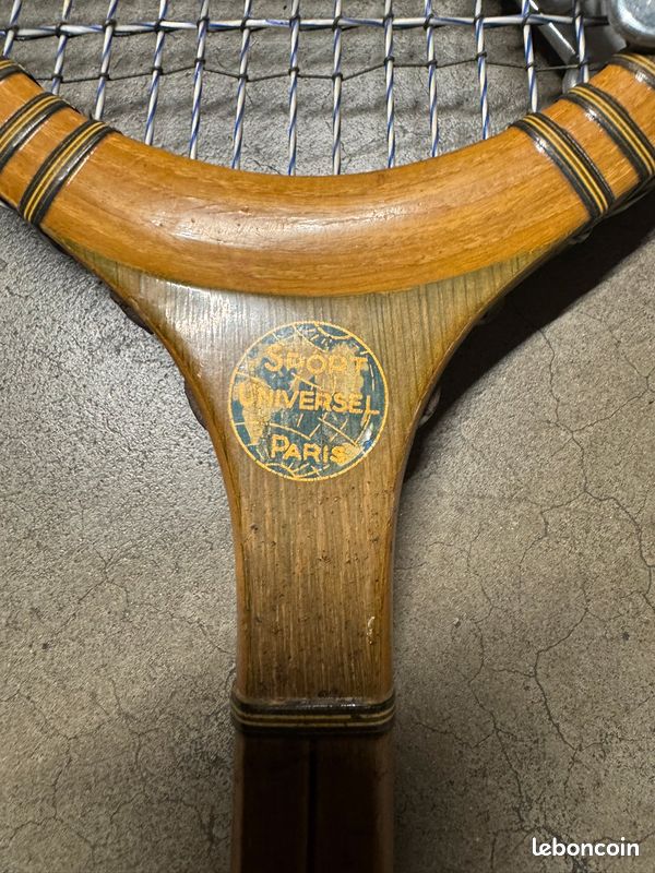 Ancien Presse-raquette De Tennis STADIUM – Bois Vintage – Années 30/40 – Londres