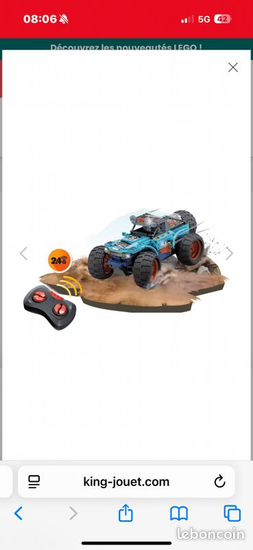 HOT King Jouet 4x4 Voiture Telecommandee Voiture 4x4