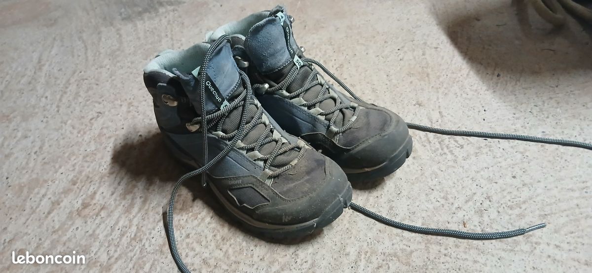 Decathlon France Chaussures imperméables de randonnée montagne - MH500 Mid Bleu (image 2)