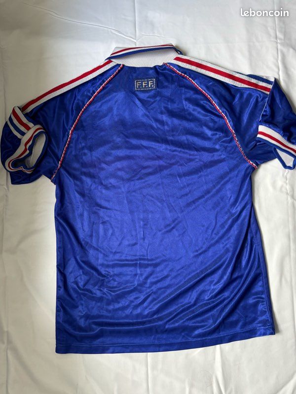 Other France 98 Football World Cup Shirt Coupe Du Monde Mens 38 M Red Cotton 8259