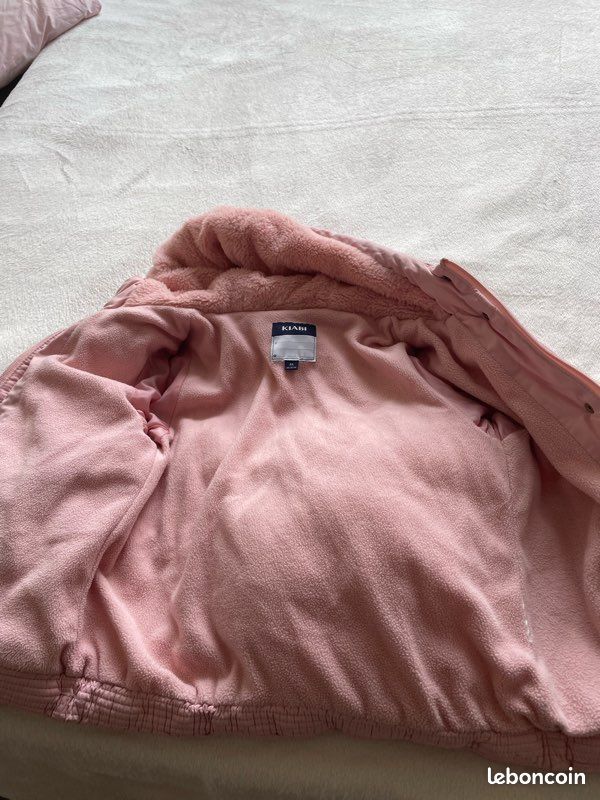 Blouson fille 8 ans rose poudré kiabi 5 (image 7)