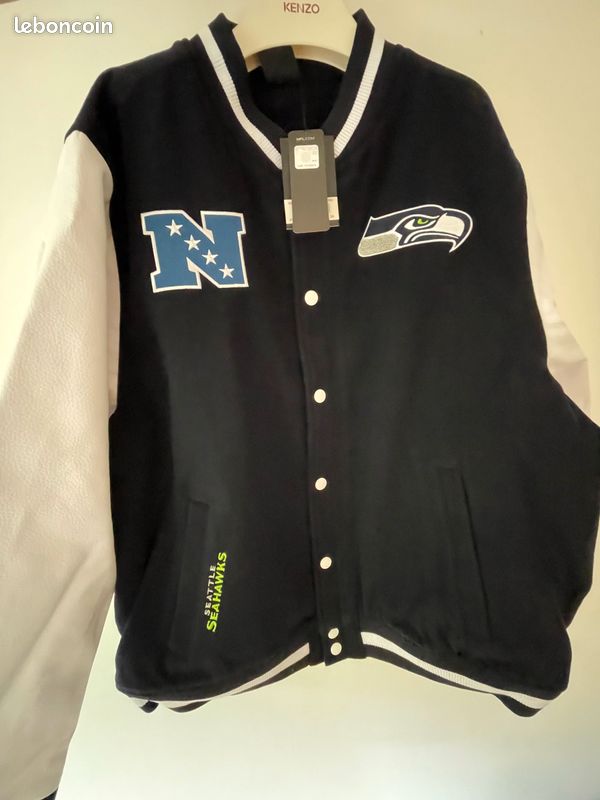 Blouson Teddy NFL New Era Seattle seahawks neuf XXL (image 1)