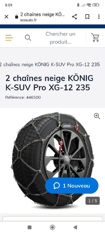 2 chaînes neige KÖNIG K-SUV Pro XG-12 235 - Norauto