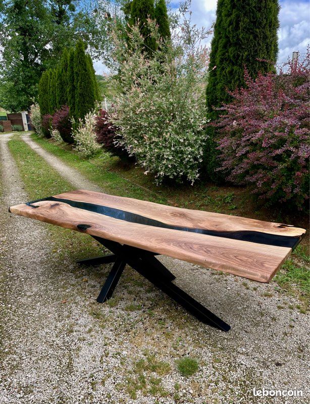 Création mobilier table bois résine epoxy (image 9)