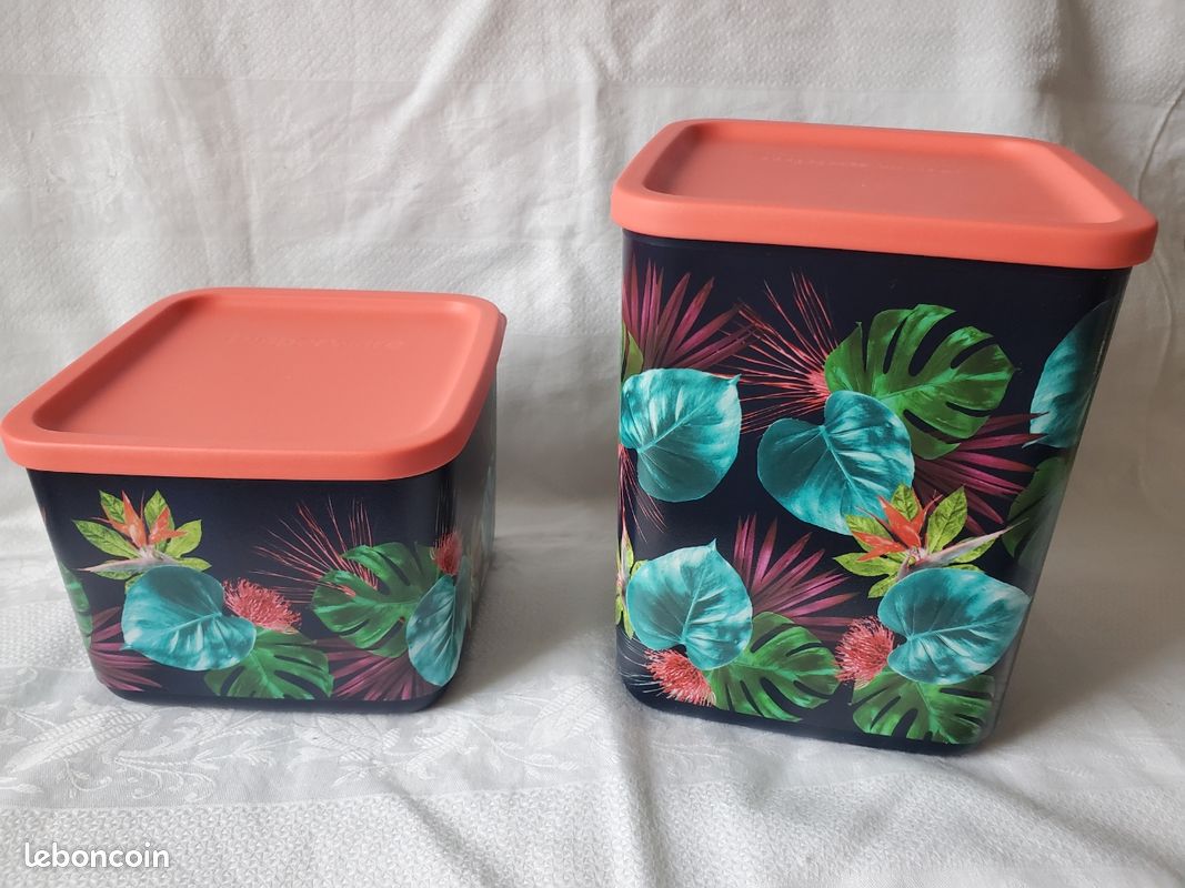 Lot de 3 boîtes Cubix Tupperware NEUF - Arts de la table