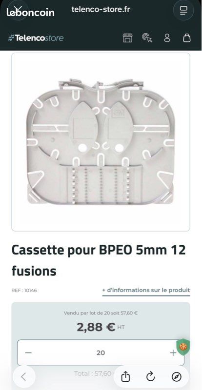 Cassette fibre optique Corning K7 (image 5)