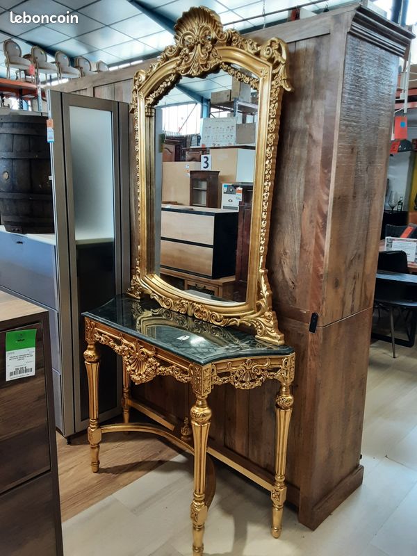 Console royale miroir Louis XV style baroque rococo Chenonceau Console royale miroir Louis XV style baroque rococo Chenonceau