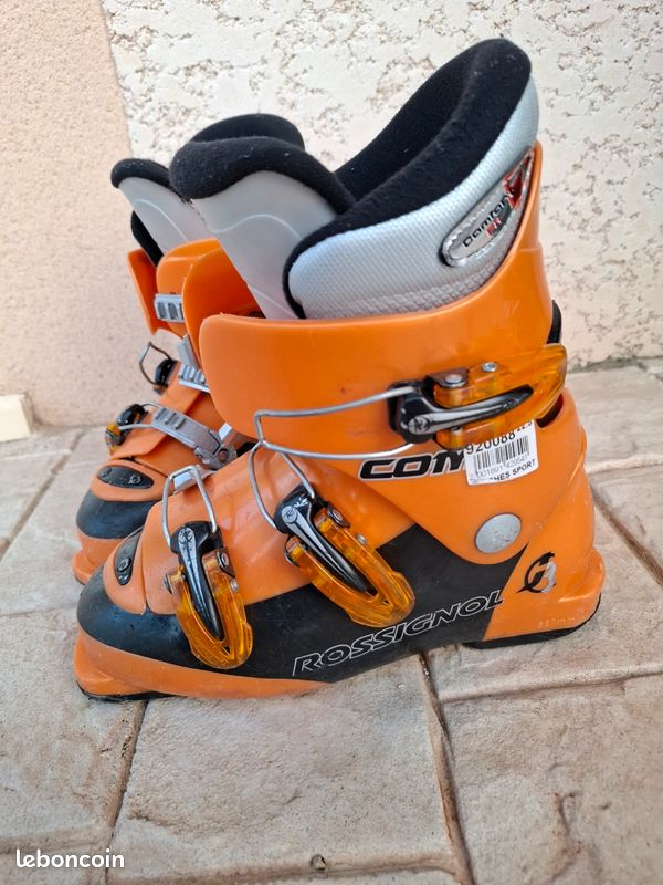 Chaussures De Ski Rossignol Comp J3 - Occasion Pour Enfant - Pointure J3