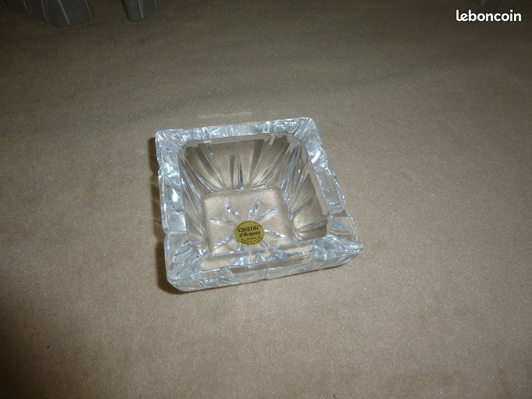 Cendrier ou vide poche cristal D'ARQUES vintage FRANCE (image 3)