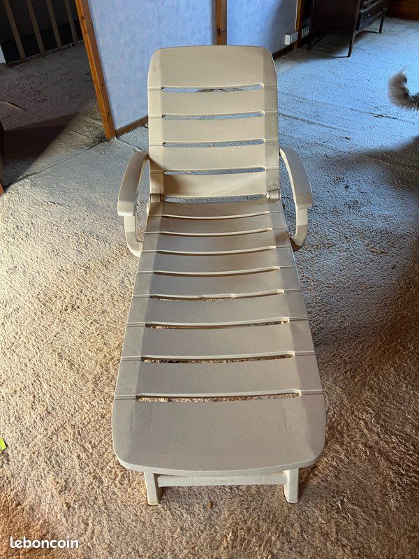 2 transats avec coussins pliables (image 2)