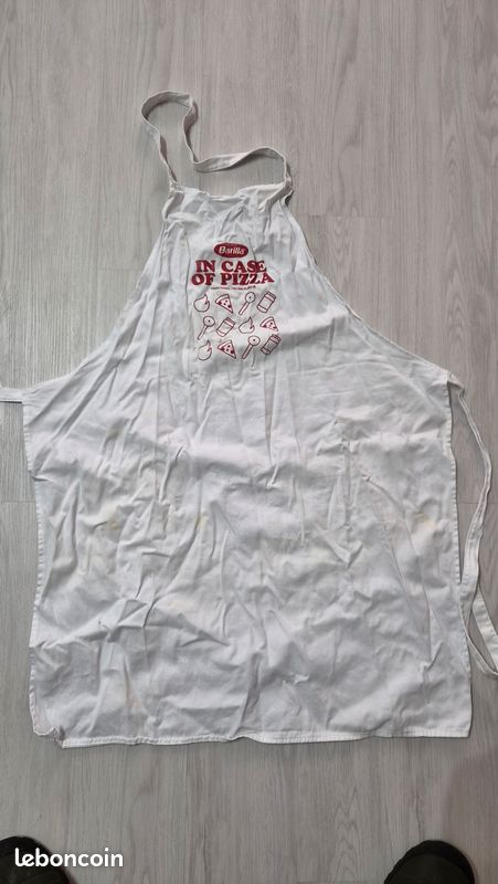 Tablier Barilla « In Case of Pizza » — Coton — Collector pizza (image 1)