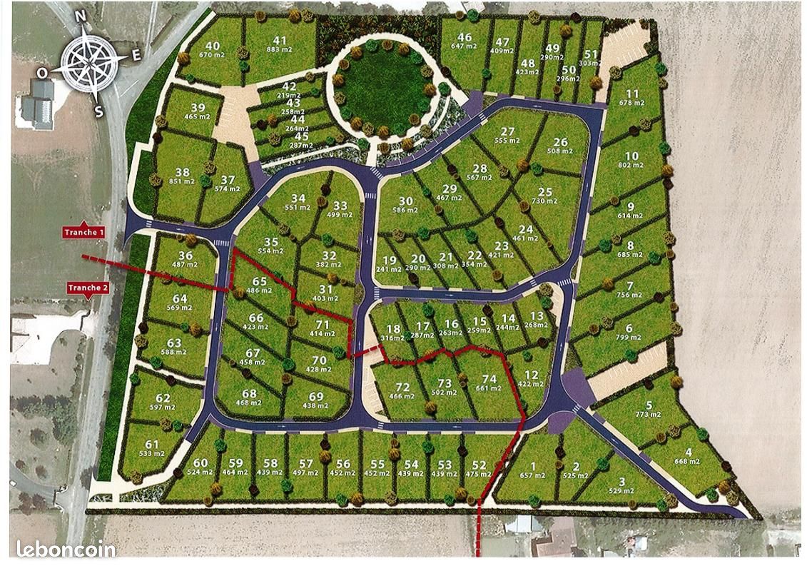 Terrain 567 m² Vouneuil Sous Biard · à Vouneuil-sous-Biard · 51 000 €