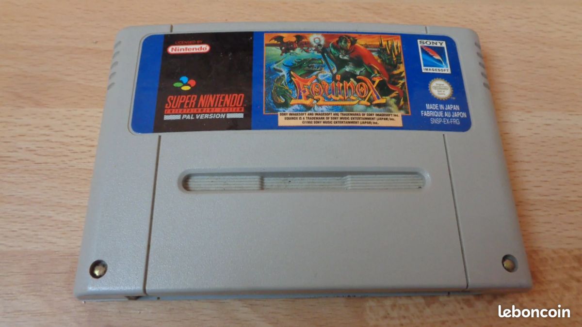 Jeu super nintendo EQUINOX (image 1)