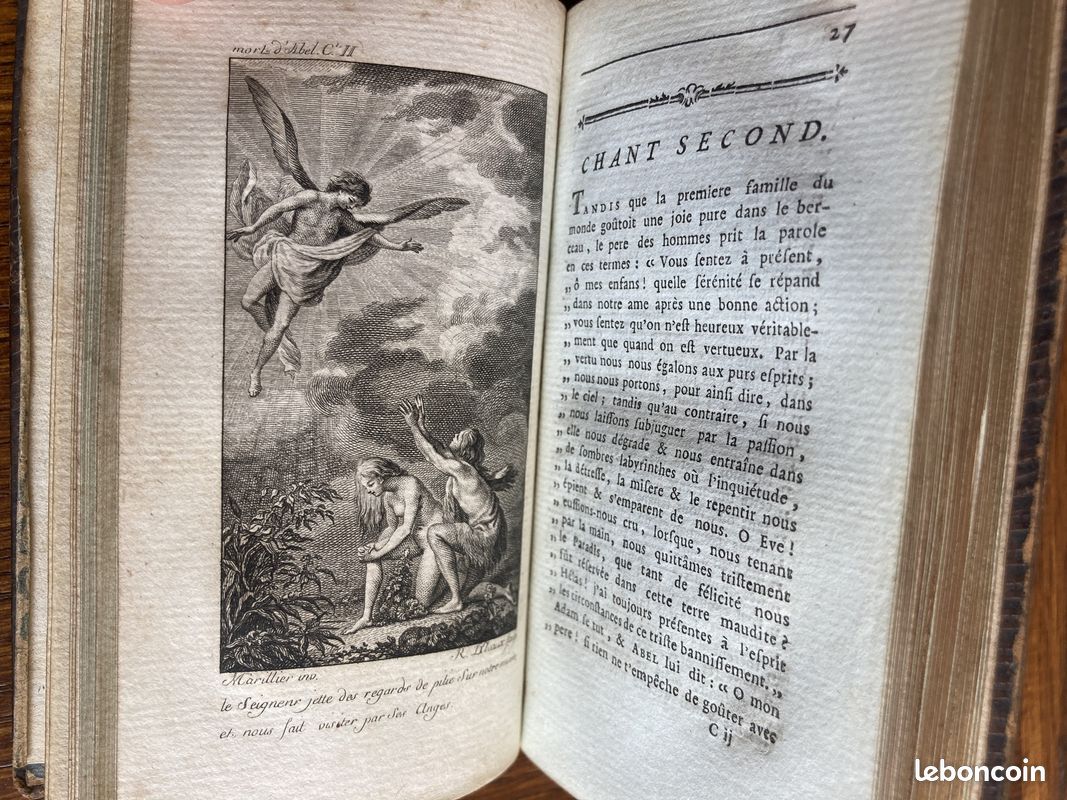 Ancien Livre – Œuvres Complettes De Gessner, édition Cazin 1780, 3 Tomes Illustrés