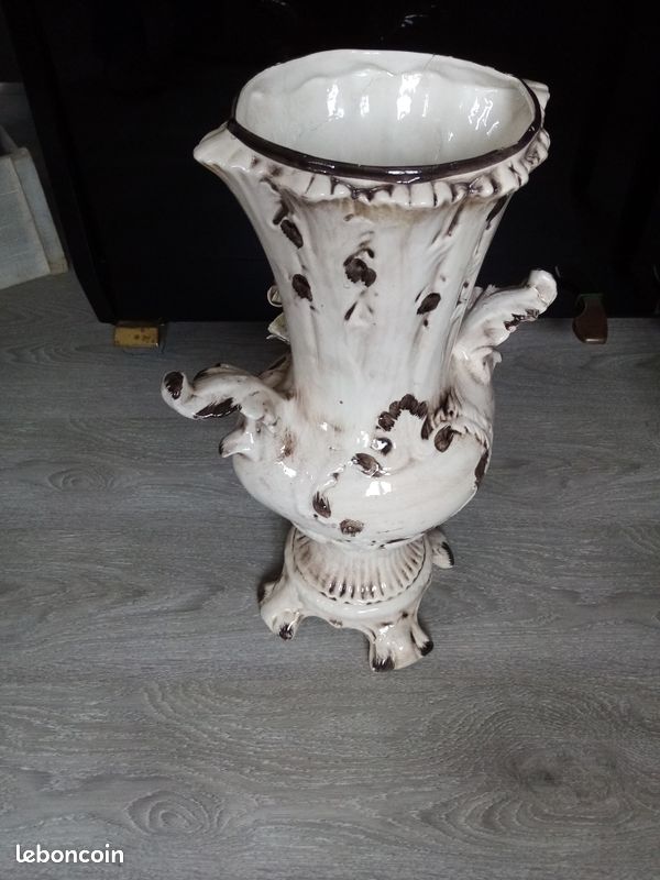 Ancien grand vase en céramique Italie Capodimonte (image 2)