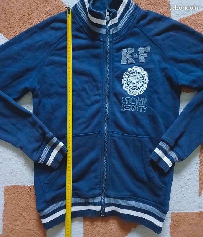 Sweat à zip Kaporal - Style Varsity / College | Taille S (image 5)