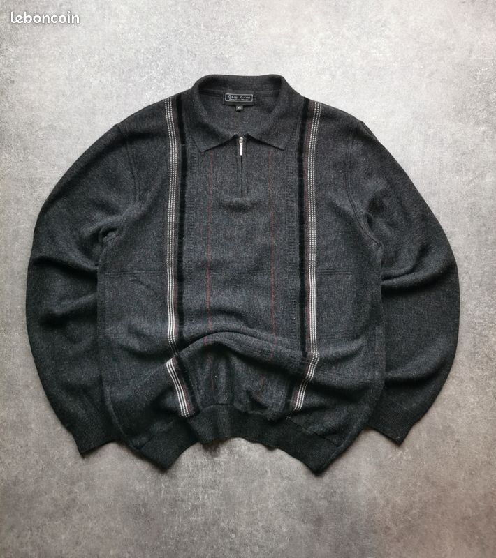 Pull vintage Easy Line en laine année 80 90 (image 1)