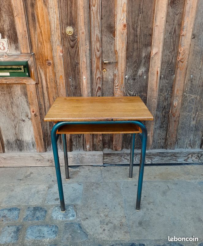 Pupitre scolaire ancien hauteur Adulte x 20 - Chaises assorties - LIVRABLES (image 4)