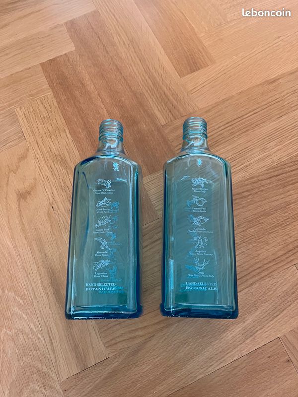 Lot 2 Bouteilles vides Gin Bombay Sapphire, 70cl - Mariage, Banquet, Bar, Soirée privée, Décoration, Vitrine; Carafe & Pichet Restaurant; Photophore (image 7)