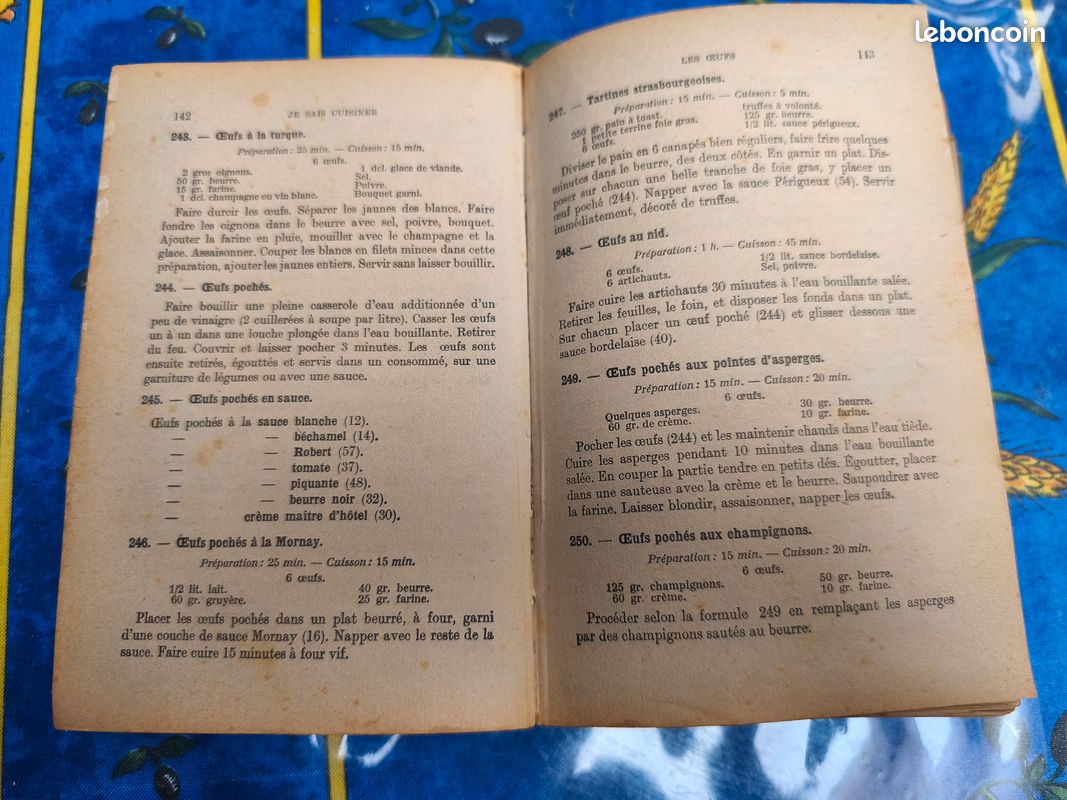 Livre de cuisine : JE SAIS CUISINER 1932 (image 4)
