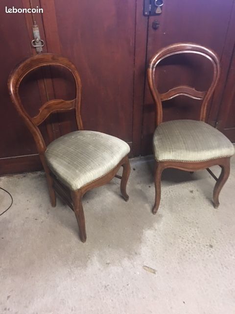 Lot canapé, fauteuil et chaises (image 3)