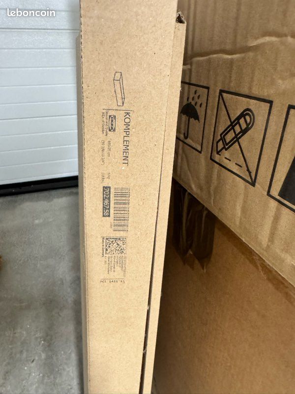 2 tiroirs IKEA Komplement 100x35 blanc (image 1)