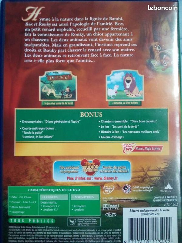 Rox et Rouky Disney (image 2)