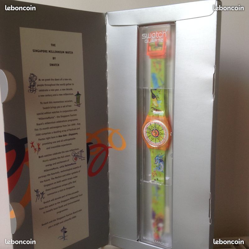 Montre SWATCH Singapour Millénium Série limitée/Neuve Montres