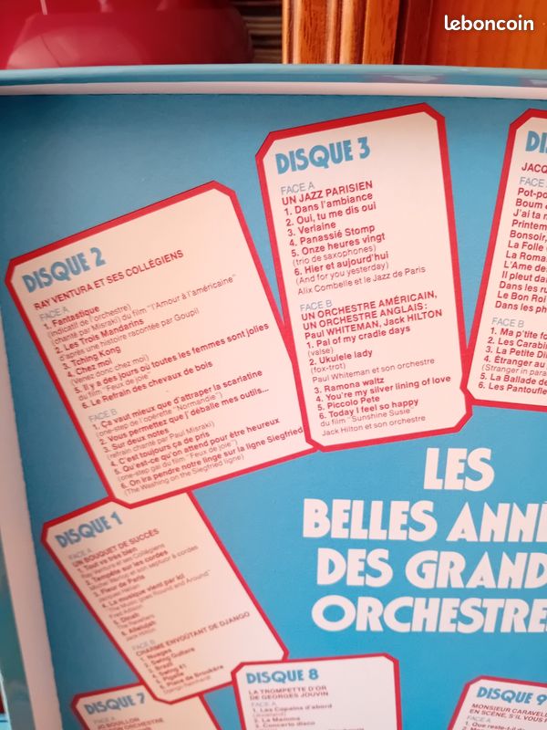 Coffret 9 vinyles 33 tours les belles années des grands Orchestres (image 3)
